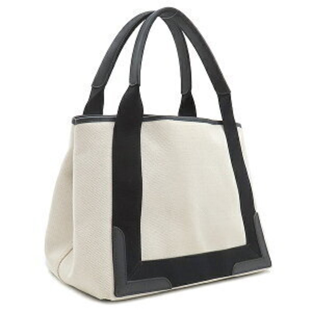 Balenciaga Leather Tote Bag Canvas Blue Cabas Black White Navy Dust